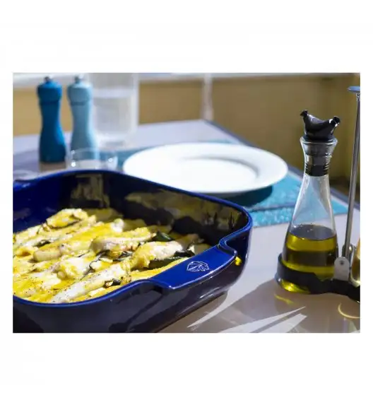 PEUGEOT APPOLIA Naczynie prostokątne / 40 cm / niebieskie