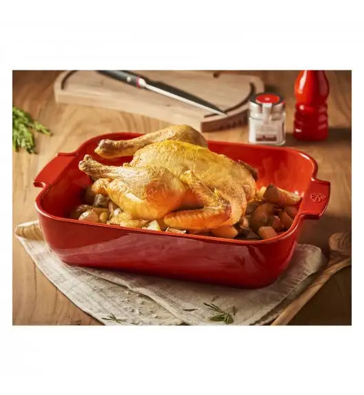 PEUGEOT APPOLIA Naczynie kwadratowe / 36 cm / czerwone