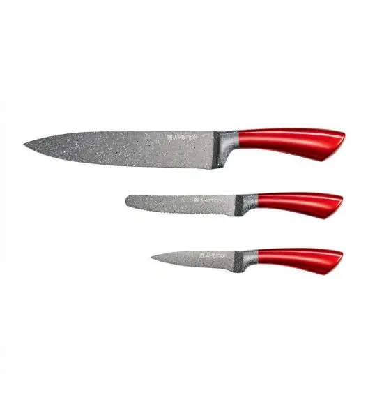 AMBITION JASPER Komplet 3 noży / powłoka nieprzywierająca