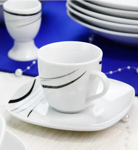 WYPRZEDAŻ! ARZBERG COSMOS Komplet 5 filiżanek ze spodkami 