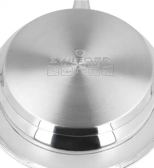 ZWIEGER KLASSIKER Komplet garnków z pokrywkami 11 el + Patelnie VESNA  20, 24, 28 cm 