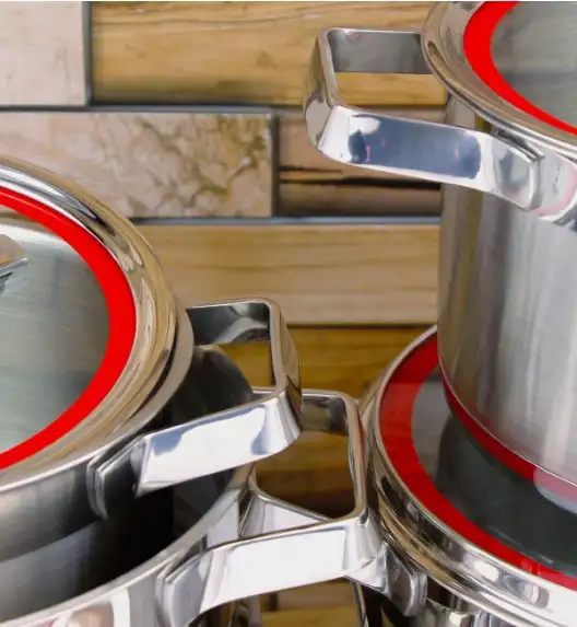 ZWIEGER KLASSIKER Komplet garnków z pokrywkami 11 el + Patelnie VESNA  20, 24, 28 cm 