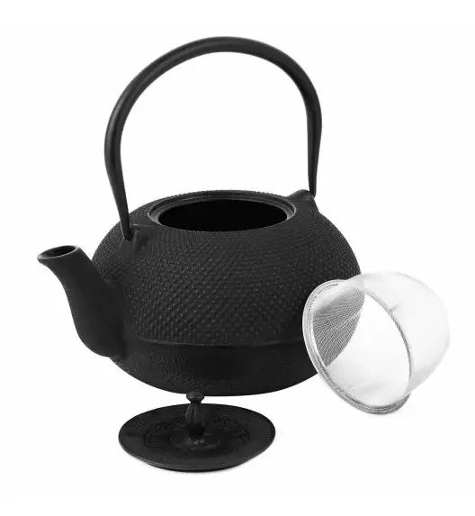 KONIGHOFFER HANAKO Żeliwny imbryk do herbaty z zaparzaczem 1,8 l / czarny