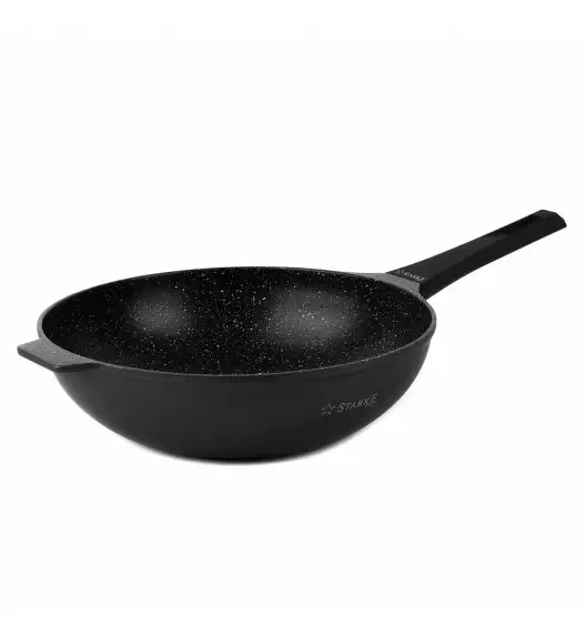 STARKE PRO TAYLOR MARBLE Wok z pokrywką 32 cm / Greblon C3