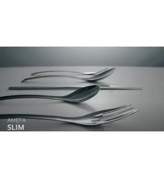 AMEFA SLIM Sztućce 60x Łyżeczka do herbaty LUZ stal 18/0 ECO