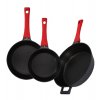 ZWIEGER OBSIDIAN Komplet patelni 20, 24 cm + patelnia głęboka 28 cm / powłoka GREBLON non- stick