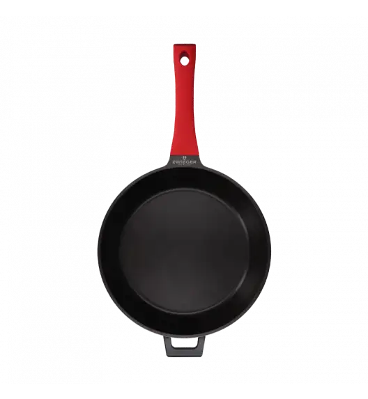 ZWIEGER OBSIDIAN Komplet patelni 24, 28 cm + patelnia głęboka 28 cm / powłoka GREBLON non- stick + Pokrywka Tadar