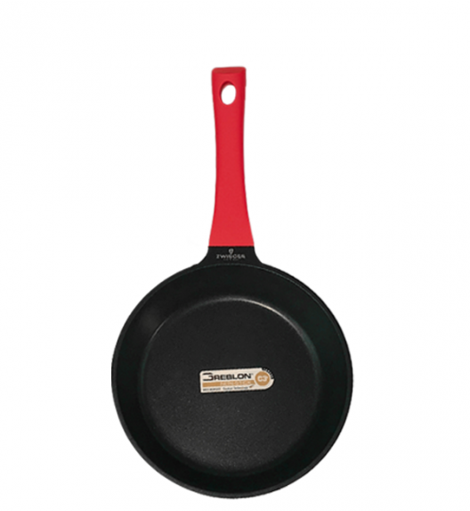 ZWIEGER OBSIDIAN Komplet patelni 24, 28 cm + patelnia głęboka 28 cm / powłoka GREBLON non- stick + Pokrywka Tadar