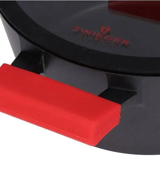 ZWIEGER OBSIDIAN Komplet Garnki 6 el z pokrywkami 5,5l/ 3,5l/ 2l +rondel + patelnie 20, 24, 28 cm + głęboka 28 cm / GREBLON 