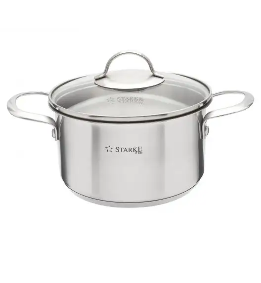 STARKE VARESE Zestaw garnków z pokrywkami 10 el / stal nierdzewna / indukcja