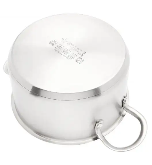 STARKE VARESE Zestaw garnków z pokrywkami 10 el / stal nierdzewna / indukcja