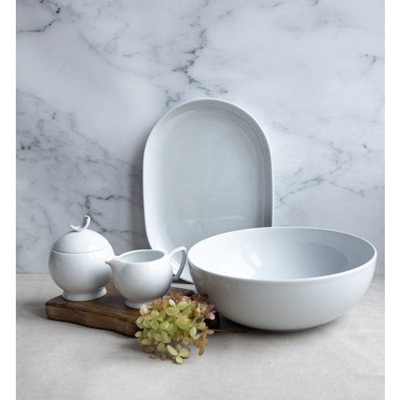 LUBIANA BOSS BIAŁY Serwis obiadowo - kawowy 68 el / 12 osób 