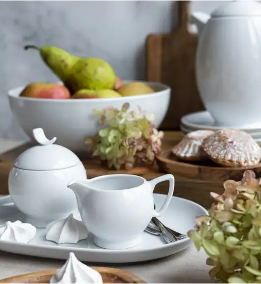 LUBIANA BOSS BIAŁY Serwis obiadowo - kawowy 68 el / 12 osób 