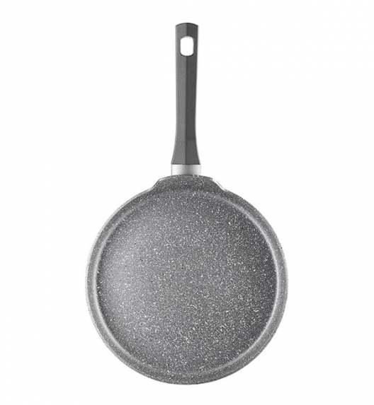 AMBITION SILVERSTONE Komplet patelni 20, 28 cm + patelnia naleśnikowa / powłoka Qalum Basic Stone Edition