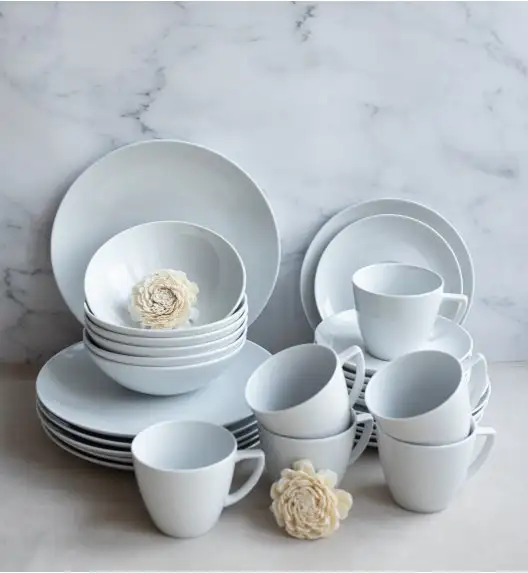 LUBIANA BOSS BIAŁY Serwis obiadowo - kawowy 124 el / 24 os 