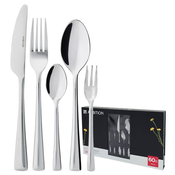 AMBITION SIENA Sztućce Komplet 60 el pudełko / 12 osób