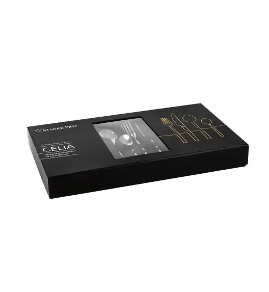 STARKE CELIA Sztućce Komplet 24 el w pudełku / 6 osób / stal szlachetna