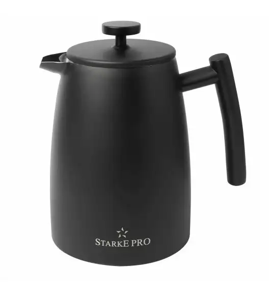 STARKE PRO ENCORA Zaparzacz typu french press / termos 1L / czarny