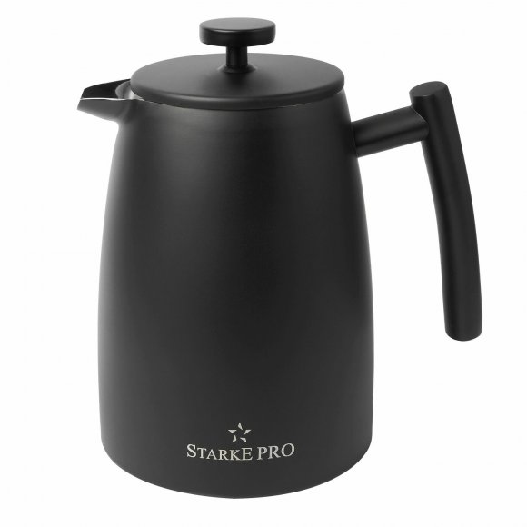 STARKE PRO ENCORA Zaparzacz typu french press / termos 1L / czarny