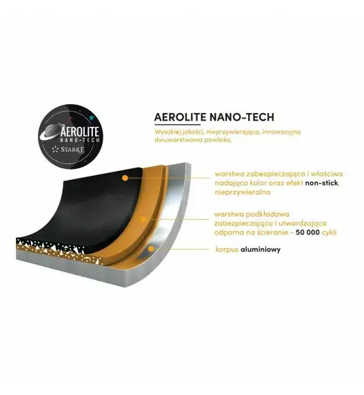 KonigHOFFER GRIGIO Garnek z pokrywką 2,4 l / 20 cm / powłoka marmurowa / indukcja