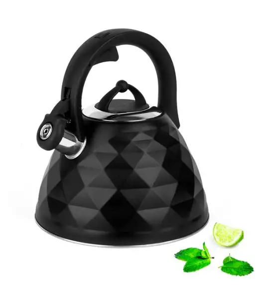 TADAR CRYSTAL Czajnik z gwizdkiem 3 l / indukcja / czarny matowy