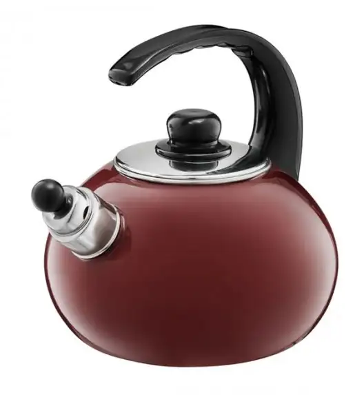 EMALIA OLKUSZ Czajnik 2,1 l / stal emaliowana / bordowy