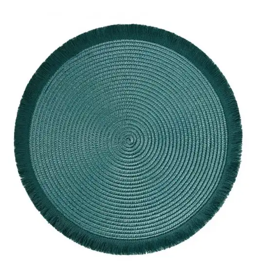 AMBITION HAWAI Mata stołowa 38 cm / okrągła / ciemnozielona
