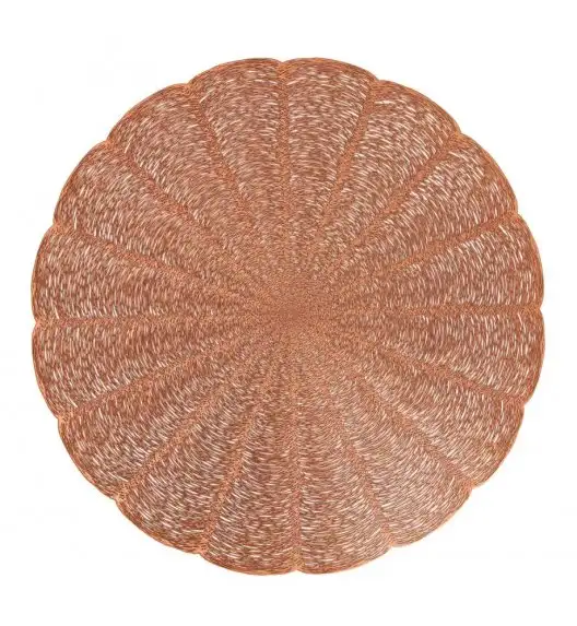 AMBITION GLAMOUR Okrągła mata stołowa 38 cm / miedziany