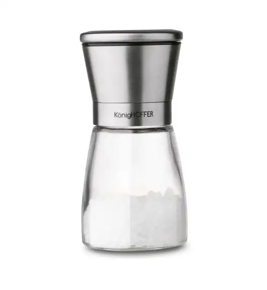 KONIGHOFFER THOR Zestaw młynków ręcznych do soli i pieprzu 170 ml / srebrne