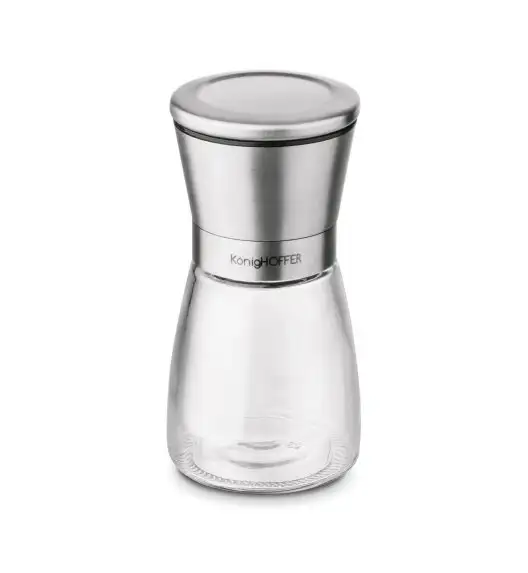 KONIGHOFFER THOR Zestaw młynków ręcznych do soli i pieprzu 170 ml / srebrne