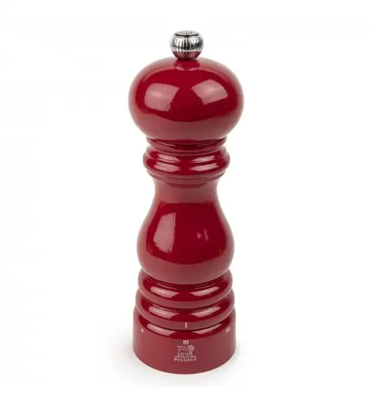 PEUGEOT PARIS Młynek do pieprzu 18 cm / red passion lacquer / drewno bukowe