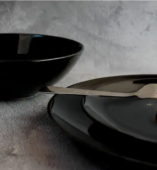 LUBIANA BOSS K8 Talerz głęboki 18 cm / czarny 