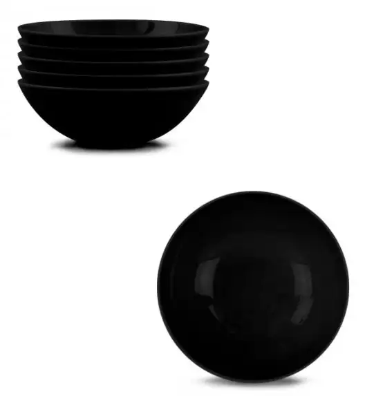LUBIANA BOSS K8 6x Talerz głęboki 18 cm / czarny 