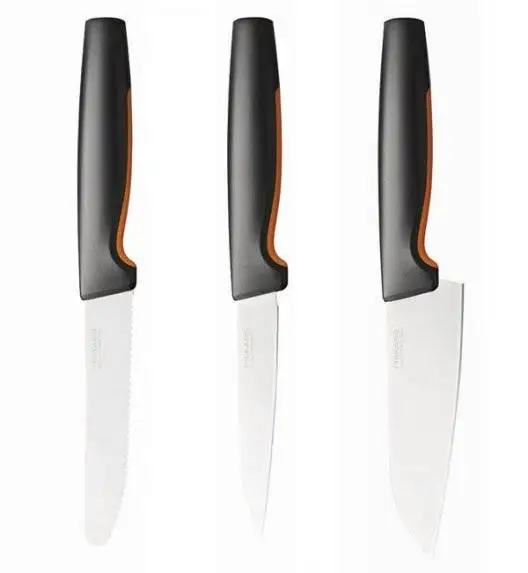 FISKARS FUNCTIONAL FORM 1057556+1057558 Komplet 8 noży (3+5) w pudełkach / stal nierdzewna
