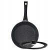 ZWIEGER BLACK STONE Patelnia 28 cm + Pokrywka uniwersalna Tadar / GREBLON non-stick