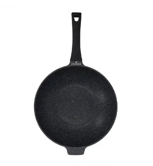 ZWIEGER BLACK STONE Zestaw garnków z pokrywkami 20, 24, 28 cm + Rondel 16 cm + Patelnie 20, 24, 28 cm + Wok 32 cm