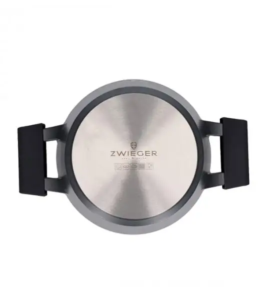 ZWIEGER BLACK STONE Zestaw garnków z pokrywkami 20, 24, 28 cm + Rondel 16 cm + Patelnie 20, 24, 28 cm + Grillowa 28 cm