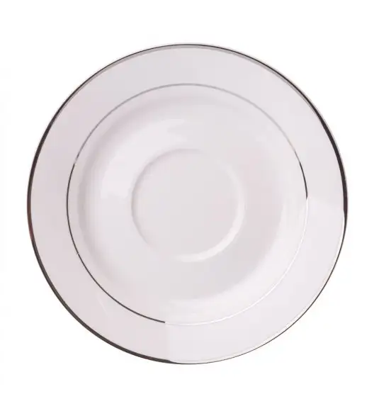 AMBITION AURA SILVER Spodek pod filiżankę 15,5 cm