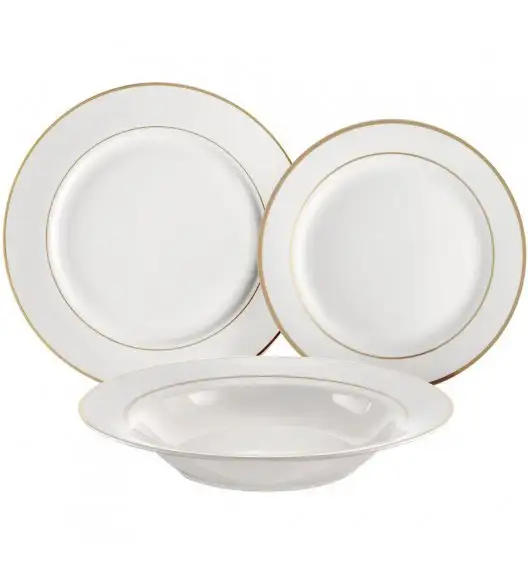 AMBITION AURA GOLD Serwis obiadowy 18 elementów dla 6 osób