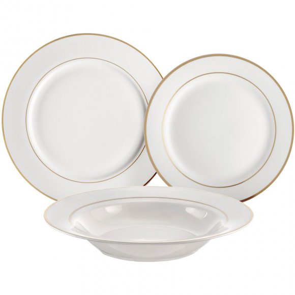 AMBITION AURA GOLD Serwis obiadowy 18 elementów dla 6 osób