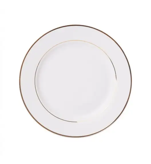 AMBITION AURA GOLD Talerz deserowy 19 cm / porcelana