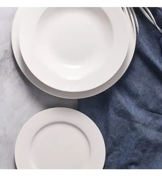 AMBITION AURA WHITE Talerz głęboki 23 cm