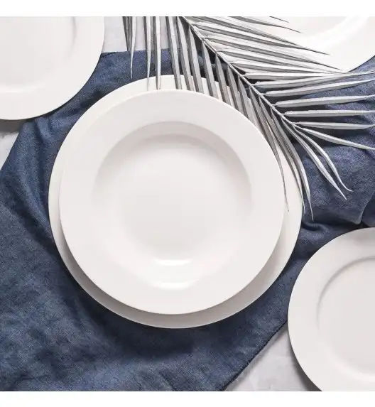 AMBITION AURA WHITE Talerz głęboki 23 cm