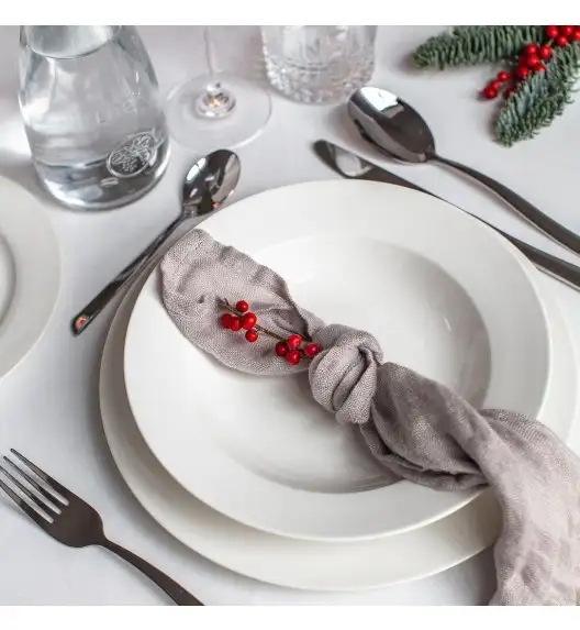 AMBITION AURA WHITE Talerz głęboki 23 cm