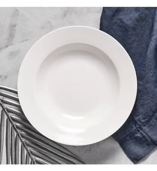 AMBITION AURA WHITE Talerz głęboki 23 cm