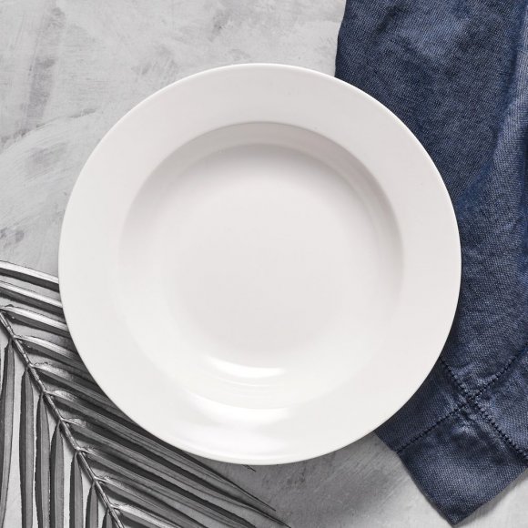AMBITION AURA WHITE Talerz głęboki 23 cm