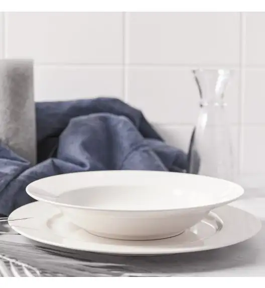 AMBITION AURA WHITE Talerz głęboki 23 cm