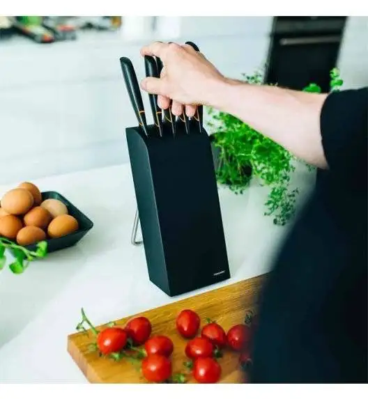 FISKARS EDGE 1003099 Zestaw 5 noży kuchennych w bloku / japońska stal nierdzewna