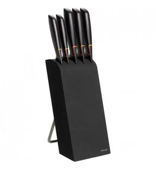 FISKARS EDGE 1003099 Zestaw 5 noży kuchennych w bloku / japońska stal nierdzewna