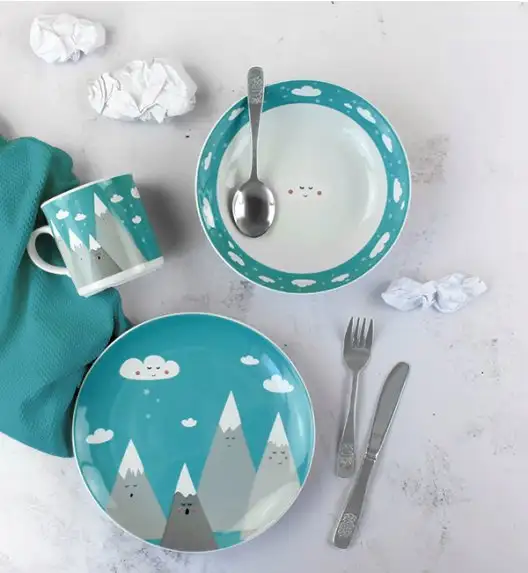 LUBIANA ZIMA 0351 Komplet obiadowy dla dzieci 3 el 